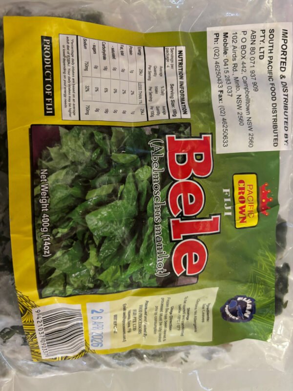 Bele Frozen 400gm | Island Shop - Pacific Islands Food Retailer